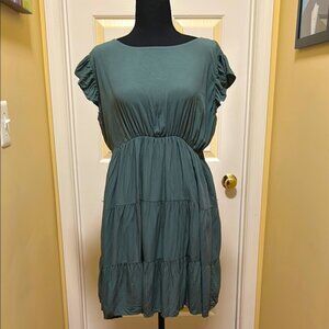 Elegant Olive Green Women's Dress